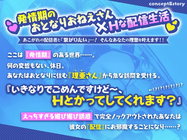 [ふぁんしー探偵団]【25%OFF】となりの理亜さん〜発情期のコスプレイヤーとドスケベ生配信性活♪ 媚び媚び挑発×キスイキH〜