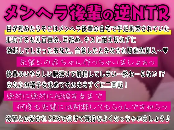 [しゅーてぃんぐすたぁ]メンヘラ後輩の嫉妬逆レ○プ～どっぷり種付け強○中出しSEX～