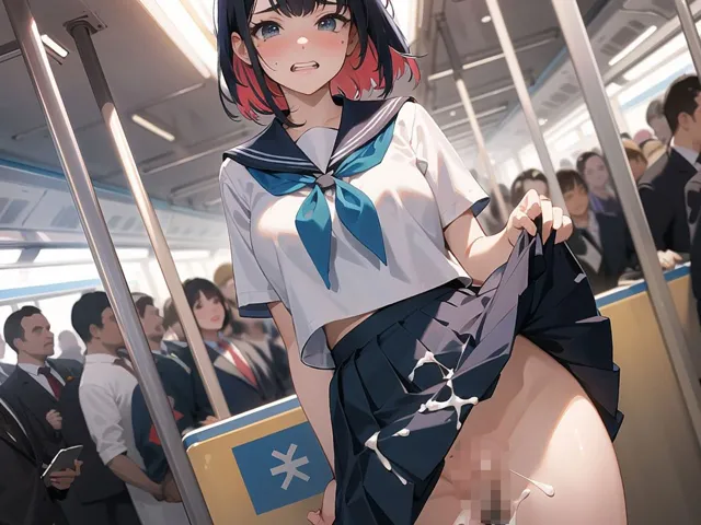 [AI-beauty2.5]【45%OFF】【4K高画質】痴●が黙認される通学電車（2両目）