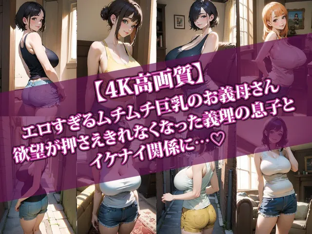 [AI-beauty2.5]【45%OFF】【4K高画質】ムチムチ巨乳のお義母さんが無防備すぎてヤっちゃいました