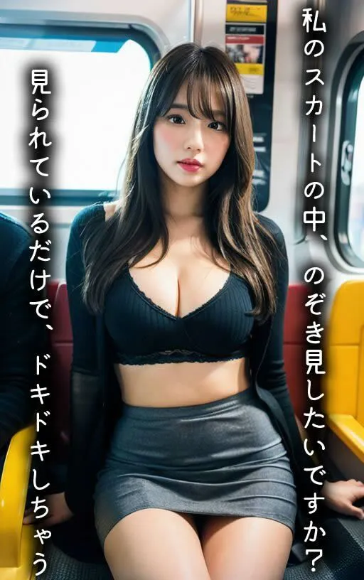 [AIPhoto出版]【痴女】電車のなかでパンチラしてくる人妻がH過ぎて我慢できない話（全295ページ）【高画質モデル】