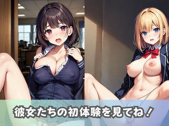 [美女AIコレクション]【爆乳処女JK】巨乳の女子校生が初めてのセックスに挑戦！きつきつおま◯こに中出しされて精子まみれ！