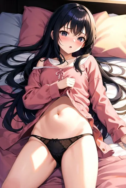 [MSファンタジー]ベッドの上の清楚系黒髪美少女集