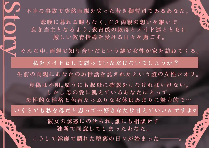 [深み屋]【期間限定40%オフ!】突然やってきたなんだか怪妖しい母性たっぷりな家政婦さん