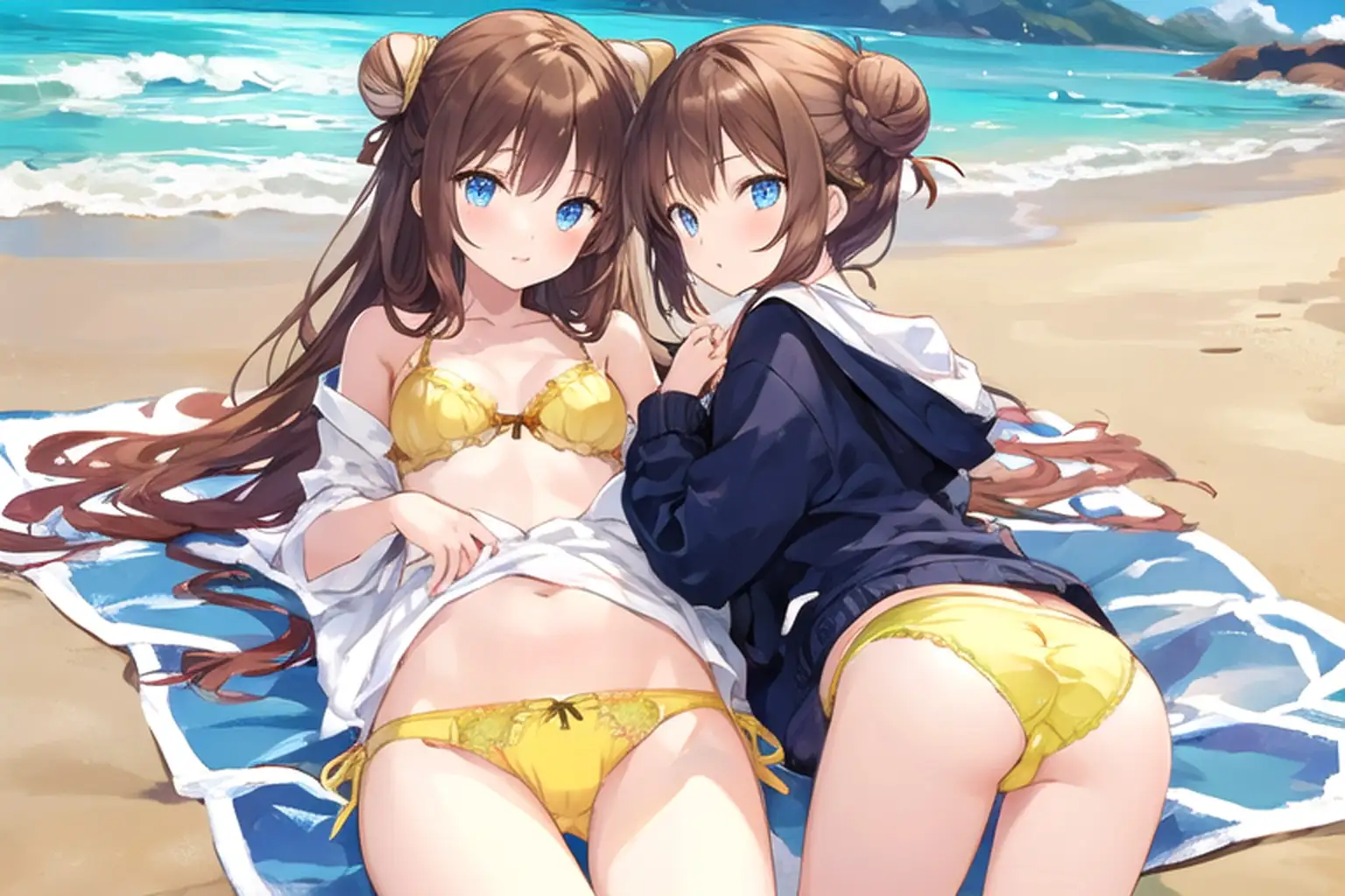 [むにっとくれでぃ～]夏に向けて!黄色い水着と下着メインです～