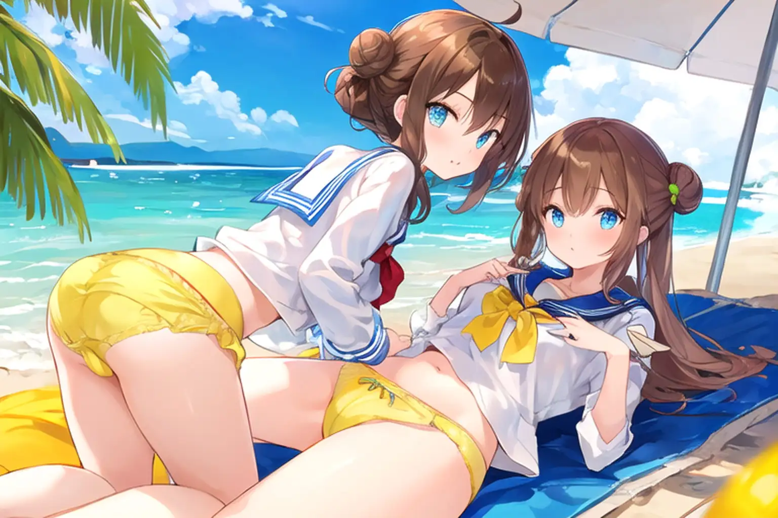 [むにっとくれでぃ～]夏に向けて!黄色い水着と下着メインです～