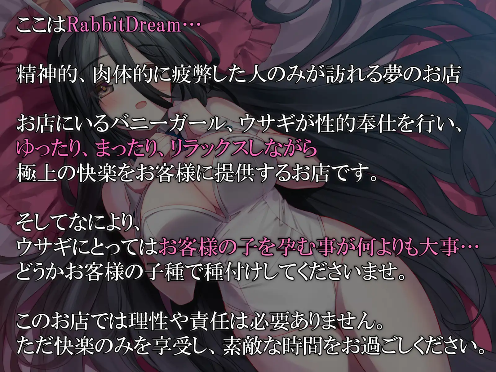 [暗黒大要塞鮭]RabbitDream~ダウナー不思議系バニーがあまらぶ子作り接待~