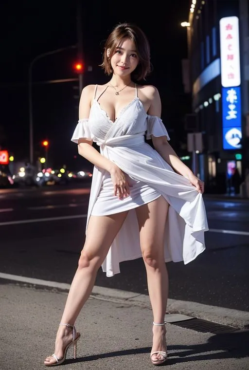 [桜/AIart]グラビア写真集｜セクシードレスの美脚美女III