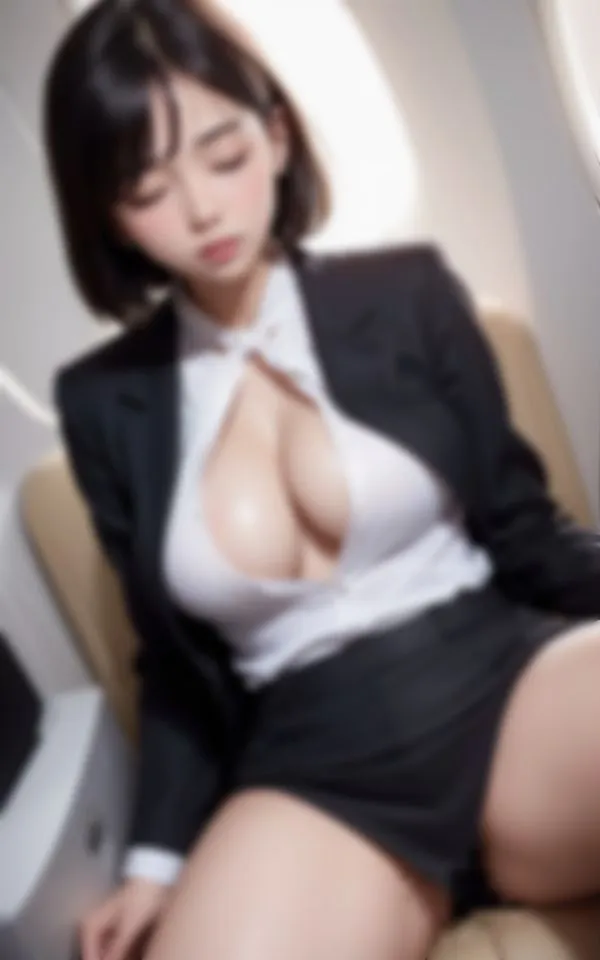 [あい高画質出版]騙された新人巨乳CAが上司に睡眠研修させられて…。