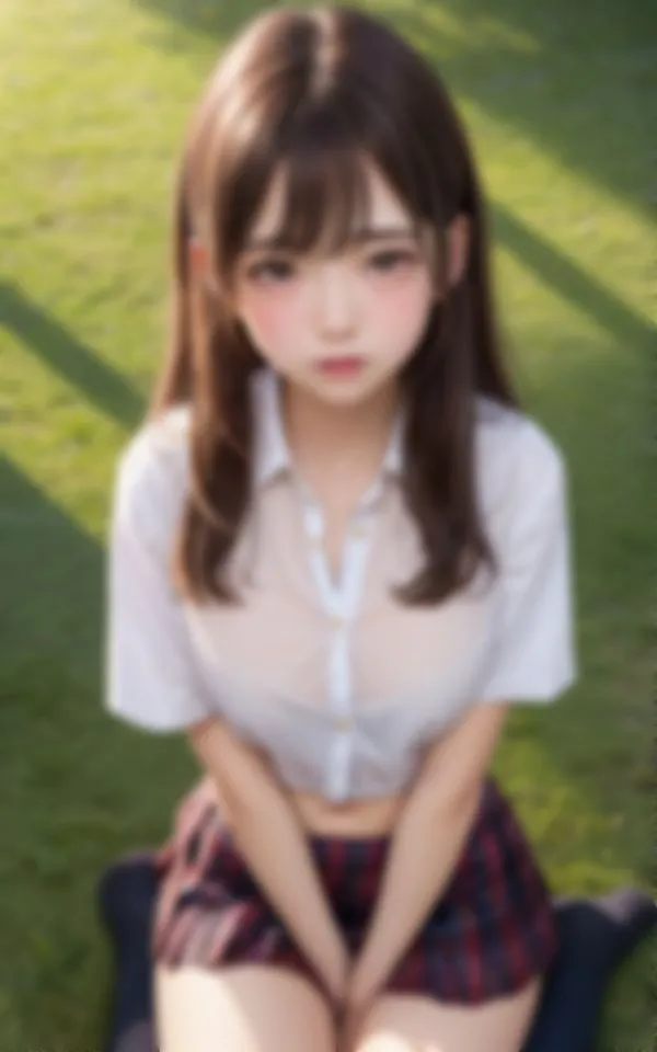 [セクシーAI]可愛らしいピンク色の乳首とおっぱいで誘惑してくるパパ活大好き淫乱女学生