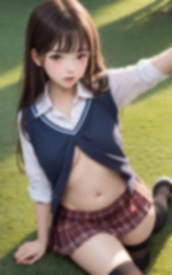 [美人AIラボ]エッチな身体で色仕掛けしてくる発情淫乱女学生画像集