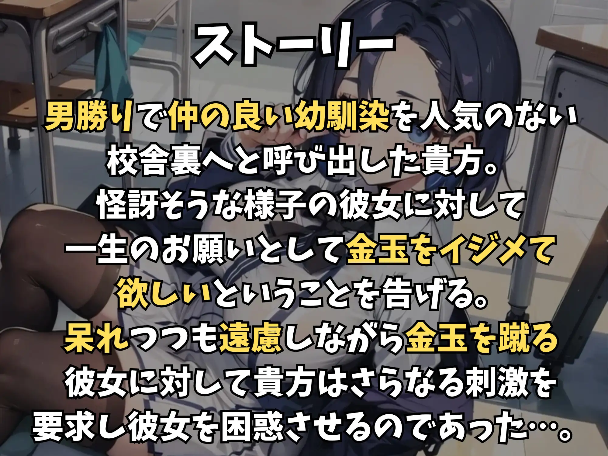 [玉責め屋]仲良し男勝り幼馴染による呆れながらの金玉責め～こんなにボコッてマジで金玉大丈夫なんかよ…?