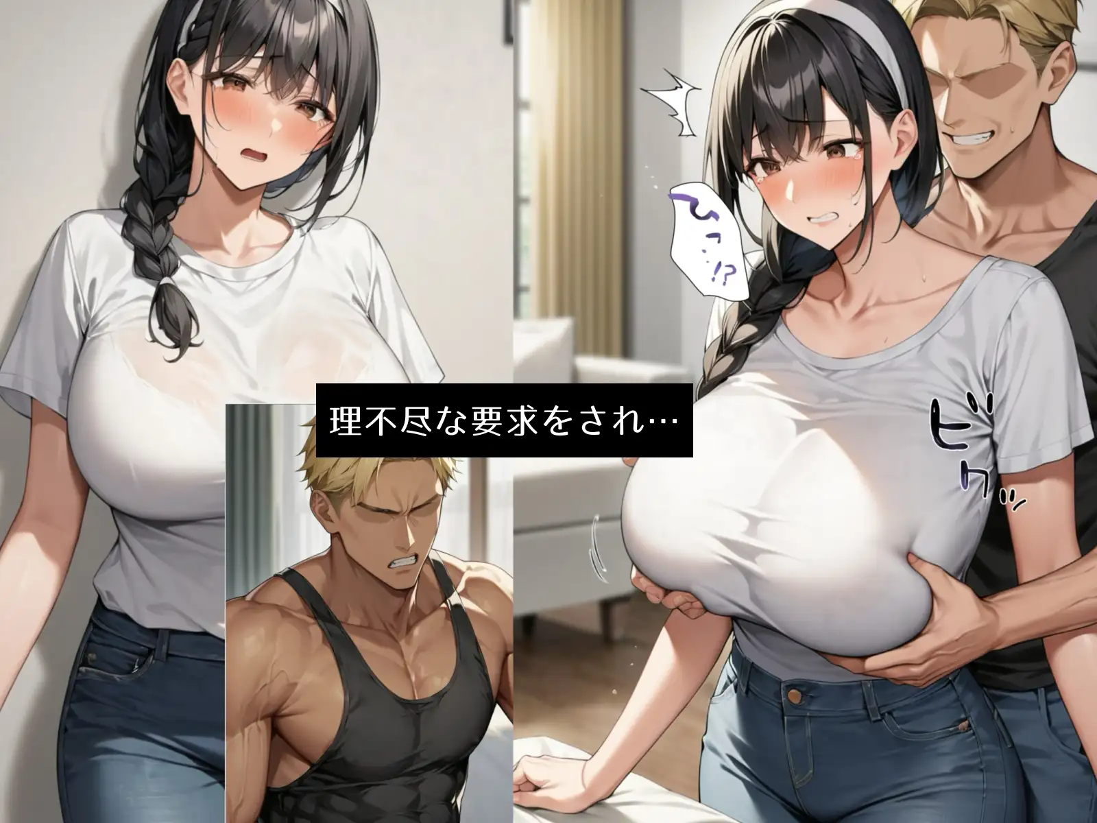 [bbの部屋]チンピラに種付けプレスで堕とされた爆乳妻