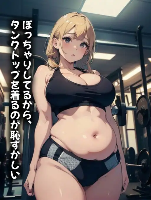 [ぽっちゃりbbw好き]ぽっちゃり美女の魅力全開!タンクトップ姿はちょっぴり恥ずかしい…(全230ページ)