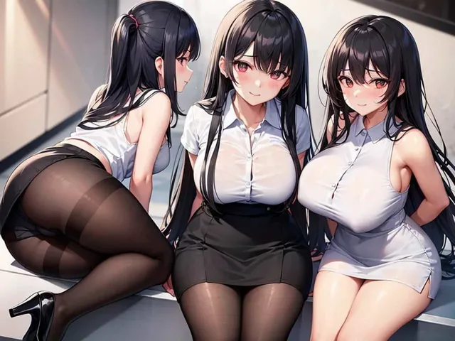 [満点星]【微エロ】フェチコレVol.6 白シャツ・タイトスカートの巨乳OLコレクション【総枚数157枚】