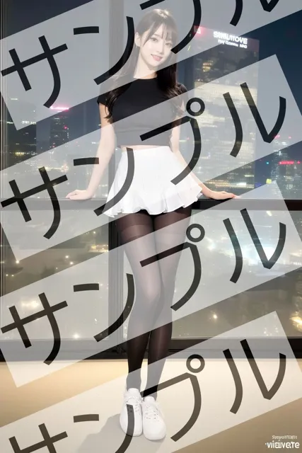[あらぶるま]黒タイツとスニーカーと私〜超オシャレコーデ〜 - Black tights， sneakers， and me 〜Super fashionable outfit〜 -