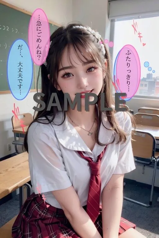 [AI生成サークル]学校1のマドンナ姫川さん 写真集・ストーリー・おまけの3点セット