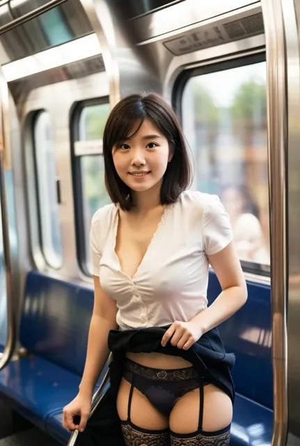 [美女写真集]通勤電車の痴女パンチラ【500名！】