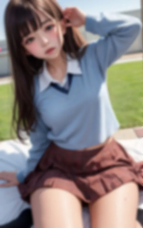 [えい愛AI]【90%OFF】淫らな制服でパパ活おじさんを誘惑する将来有望な淫乱女学生