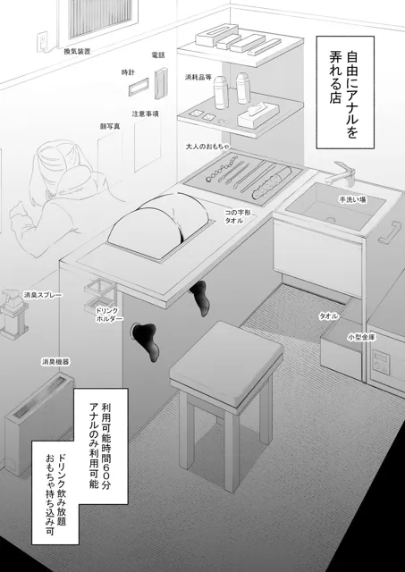 [蜂蜂蜂]自由にアナルを弄れるお店