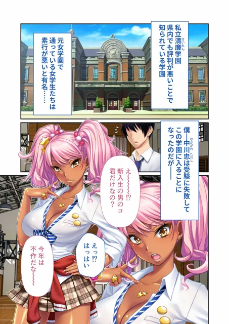 [どろっぷす！]ギャル痴女ビッチと搾精ハーレム！ 〜童貞を狩る誘惑学園ダイアリー〜 モザイクコミック総集編