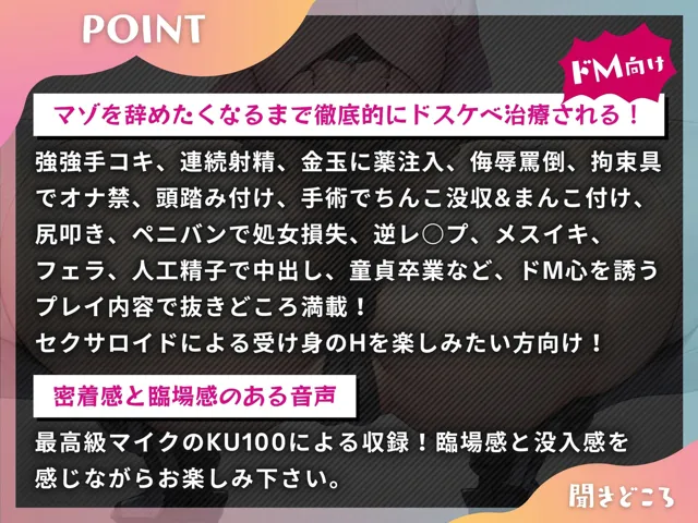 [ドM騎士団]マゾオス去勢看護師セクサロイド 〜マスターのマゾオス病が治るまで、お仕えさせて頂きます〜【KU100】