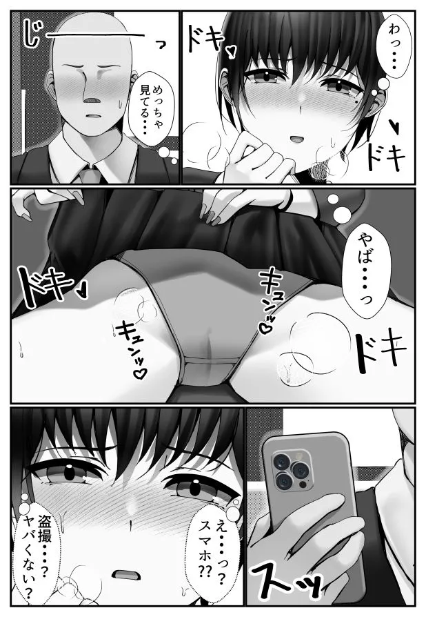 [雀の涙]電車内でおじさんにパンツ見せてたら膣内に出されてしまった女子〇生の話