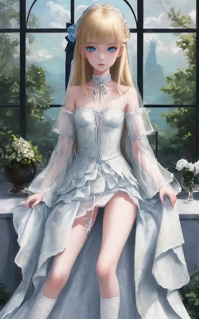 [エーアイ アーツ ユーケー]Transparent flower & dress