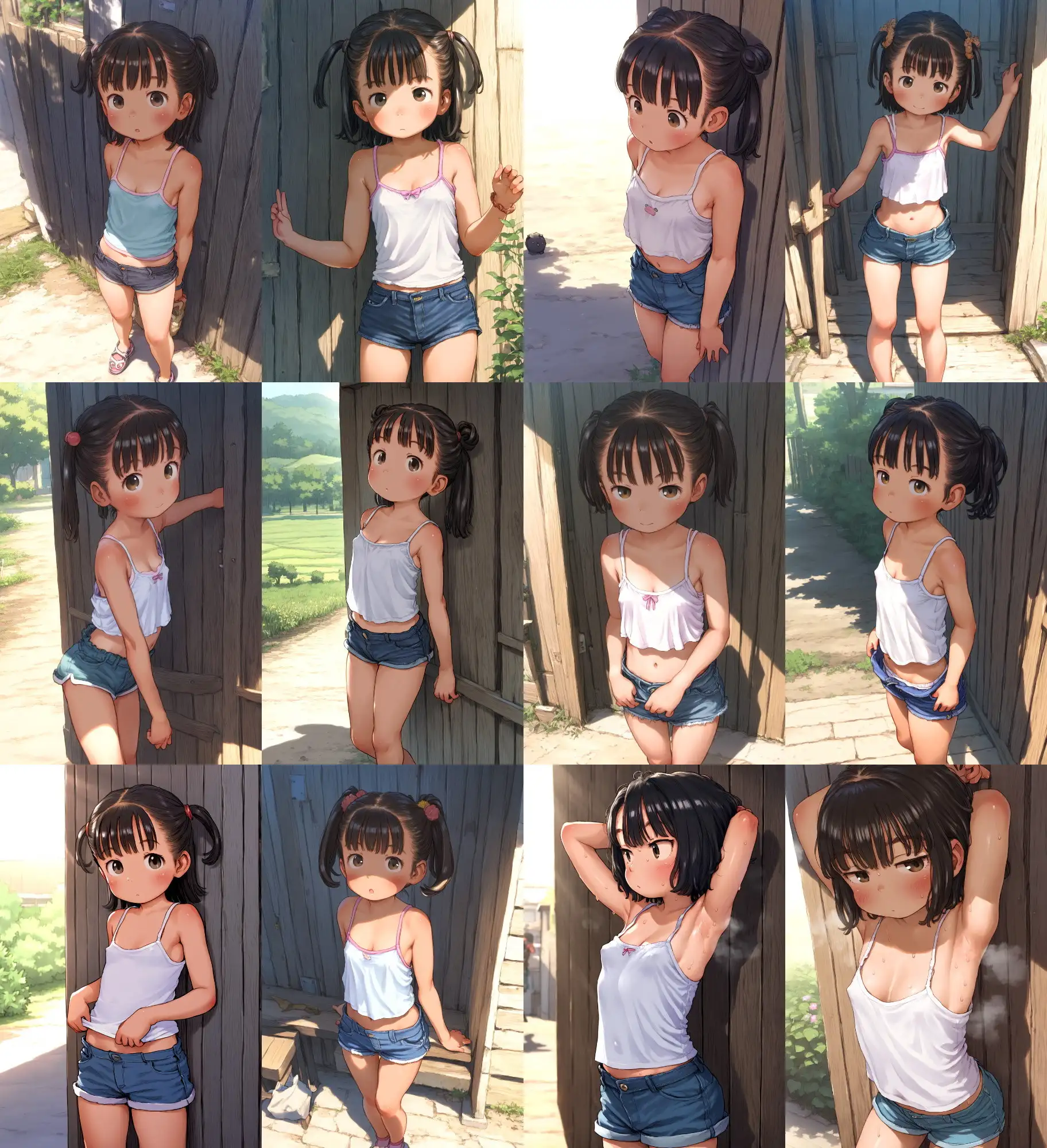 [野生のマリモ]田舎少女 おじさんと夏の日の思い出