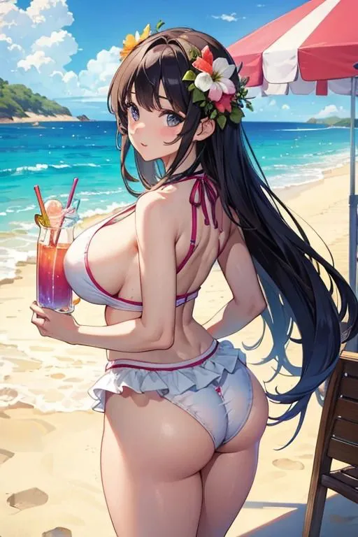 [AI dreamer]【30%OFF】真夏ビーチ催●水着美女写真集2 〜お尻中心CG集編〜