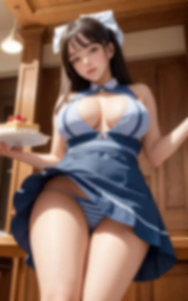 [おやすみCAちゃん]おっぱいとパンツを見せつける18禁カフェの淫乱ウエイトレス