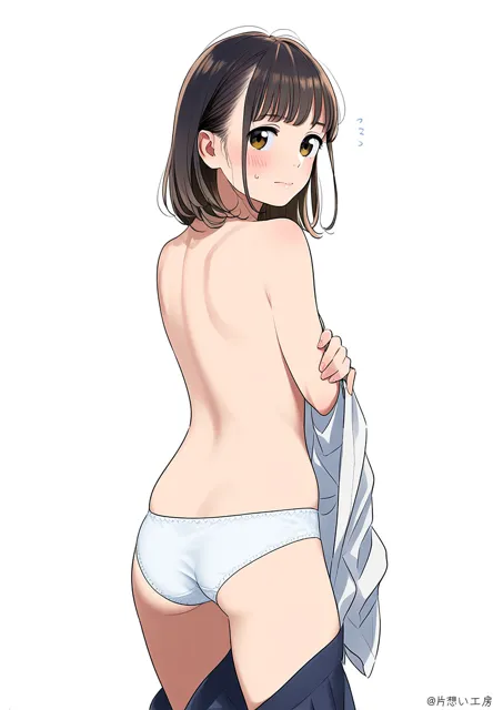 [片想い工房]自分から脱ぐ美女2