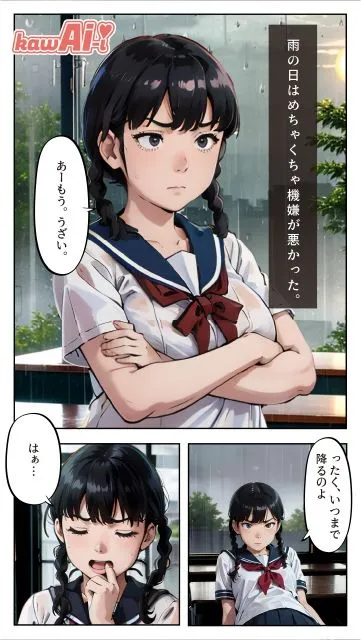 [kawAI-i]とある巨乳で三つ編みな女子校生の放課後