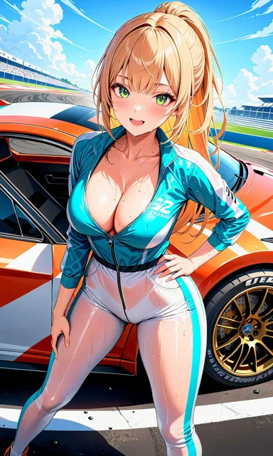 [BETA]エチエチカーレース部-レース後の汗だく女子と禁断のエチエチドリフト！-