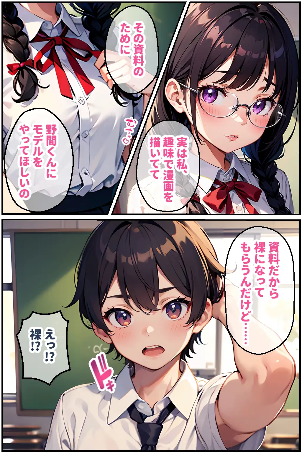 [官能マンガ]地味娘は好奇心と性欲が旺盛でした