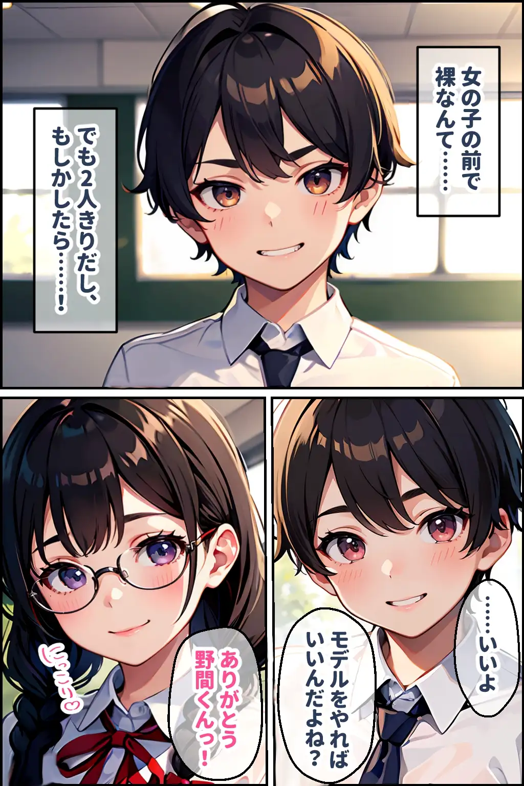 [官能マンガ]地味娘は好奇心と性欲が旺盛でした