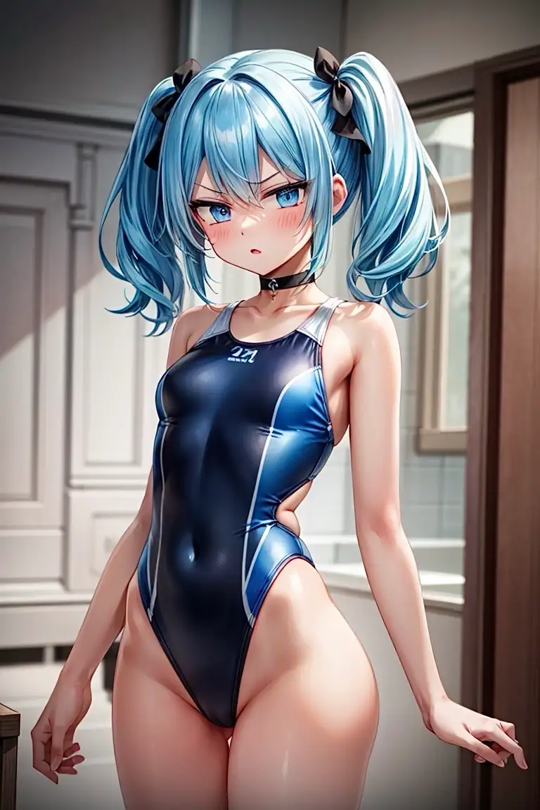 [ふぉふぉ狐]競泳水着少女にニラマレるCG集