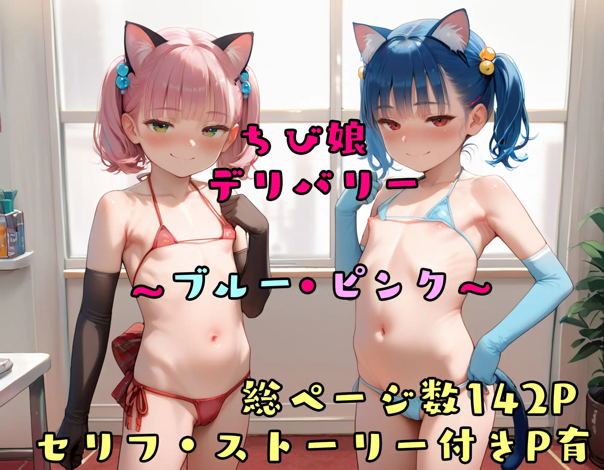 [テギンぺ]ちび娘デリバリー ブルーピンク