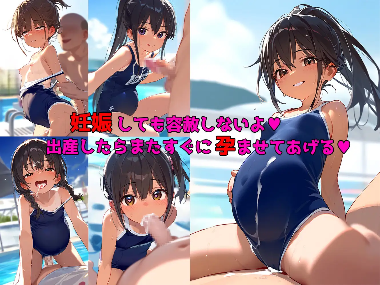 [ひぷのしすどりーむ]とにかく、日焼けスク水少女とセックスをして中出しして孕ませたい