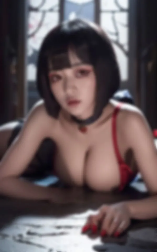 [えいあい革命]【90%OFF】淫乱爆乳キョンシーHな流出写真集92枚