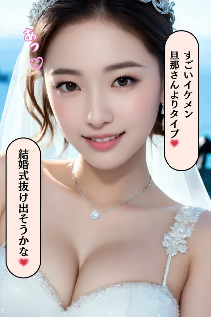 [巨乳美女]【総集編・セット作品】新婚1年目の花嫁は実は寝取られ願望あり。ウエディングフォント中のカメラマンに夢中 ＃2