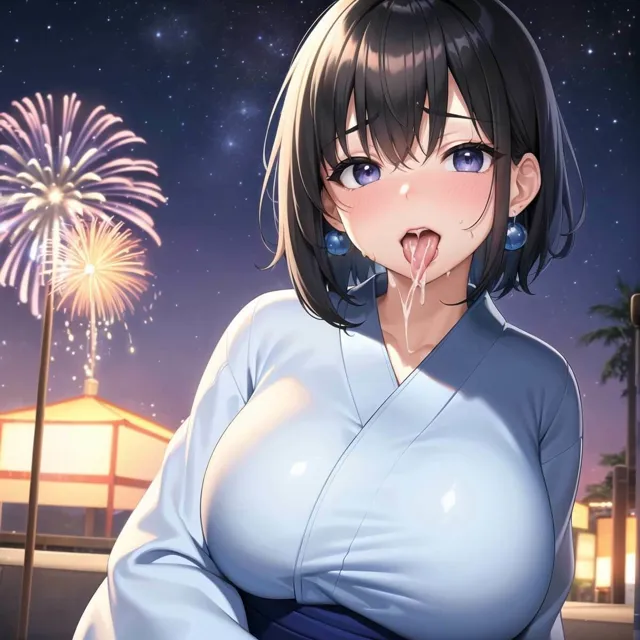 [ほわいとえんじぇる]【95%OFF】君と最後の夏祭り【セリフ付き10枚付き！美麗画像400枚収録】