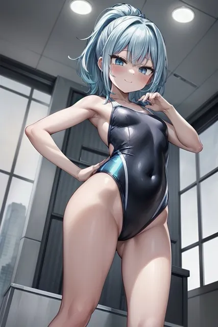 [ふぉふぉ狐]【R-15】メス○キ競泳水着少女CG集