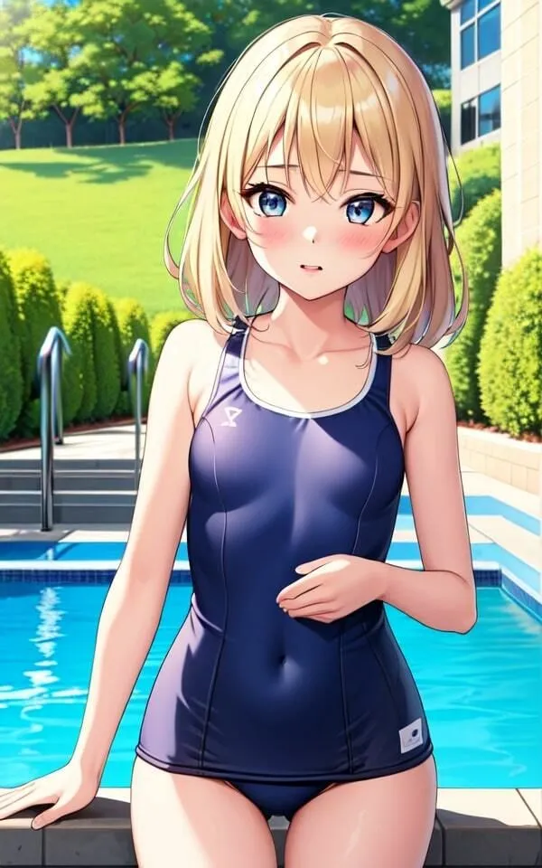 [きなこ]スク水美女と一緒に遊ぼ