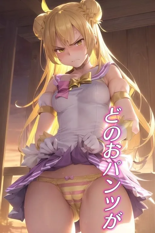 [AIパンツ部]嫌な顔してパンツ見せてくる女の子 〜魔法少女編〜