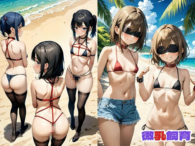 [メスガッキー]【75%OFF】微乳飼育 〜 ちっぱいハーレム島 Vol.2【4K】