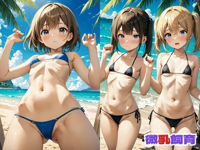 [メスガッキー]【75%OFF】微乳飼育 〜 ちっぱいハーレム島 Vol.3【4K】