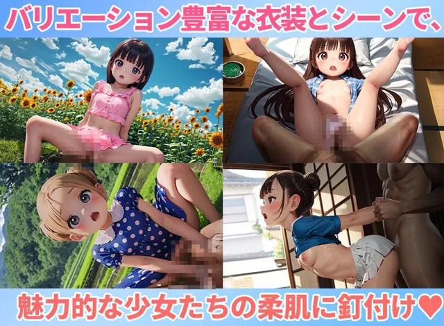 [ぬるぬるアニメ]【50%OFF】【4Kアニメ136分】つるぺたJ〇20人〜夏休み、思い出の中出しセックス〜【全裸差分付き】