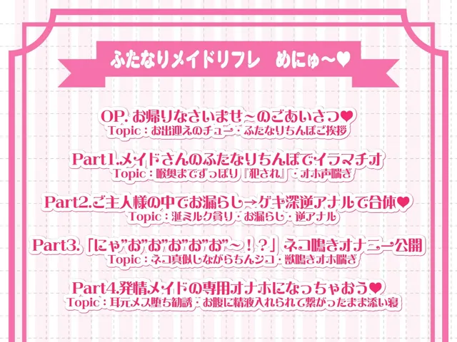 [もちちコンロ]【25%OFF】【ふたなりちんぽいぐにゃ’あ’あ’〜！？】ふたなり猫耳メイドさんの怒張ちんぽで逆アナる☆【逆アナル】