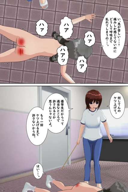 [ひもれす]体罰教師の全裸お尻叩き